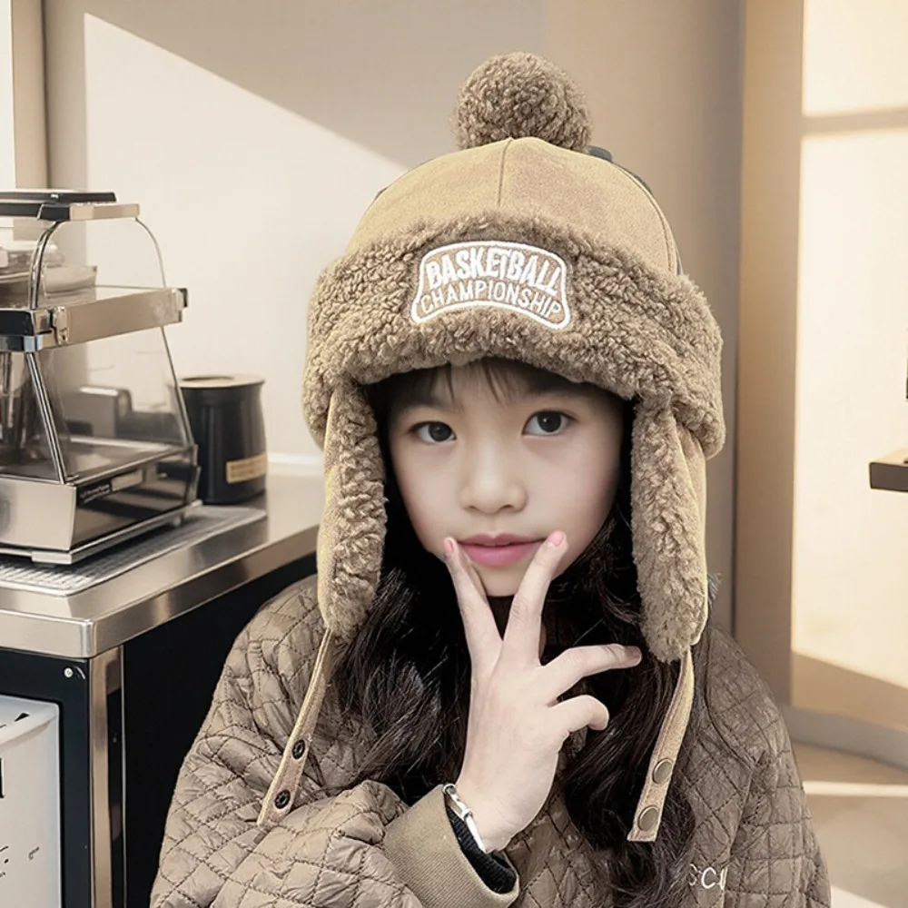 

Креативная ветрозащитная шапка для защиты ушей, теплая утолщенная детская шапка из овечьей шерсти, шарф, мягкие шапки с капюшоном, зимняя шапка на открытом воздухе