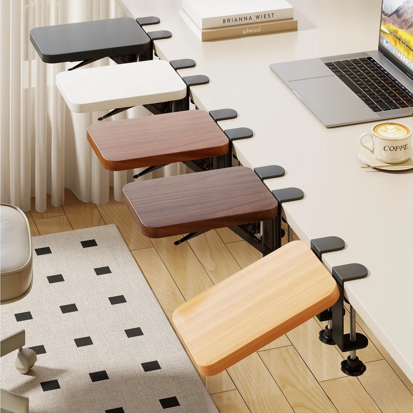 Desktop Extension Board Computer Desk Arm Support Keyboard Holder Foldable Table Lengthened Extension Board Expansion