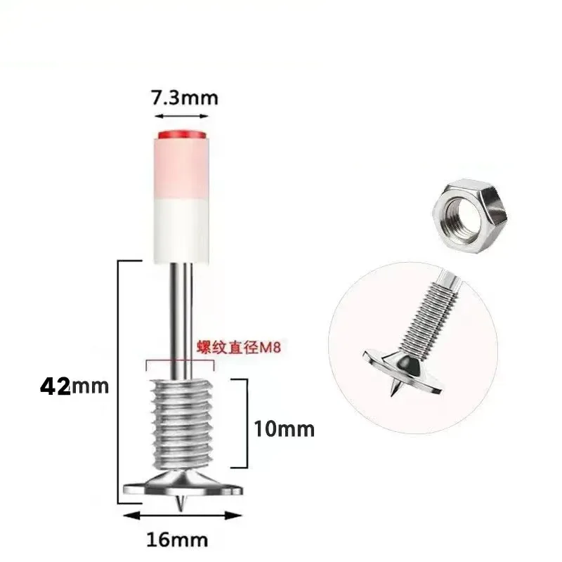 Mini 7.3 Screws Gun Nails Integrated Threaded Nails Suitable for 7.3mm