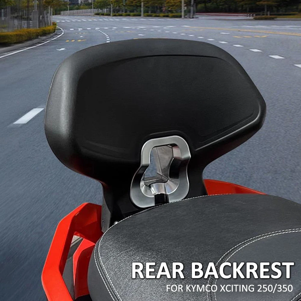 New Motorcycle Black Rear Passenger Seat Backrest Back Rest Cushion Pad For KYMCO XCITING 250 350 Xciting250 Xciting350