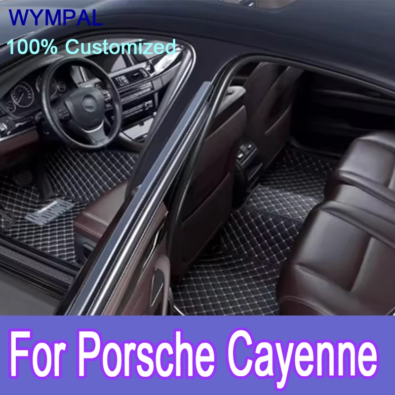 

Роскошные автомобильные коврики на заказ для Porsche Cayenne 2011 2012 2013 2014, авто роскошные кожаные мужские и женские автомобильные коврики, полные