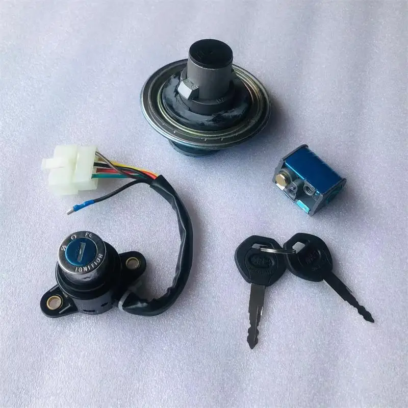 Motorcycle Ignition Switch Key Fuel Tank Cap Cover Steering Locks for  Lifan Dayang 125 CM125 CBT125 SDH125 Start Switches Set