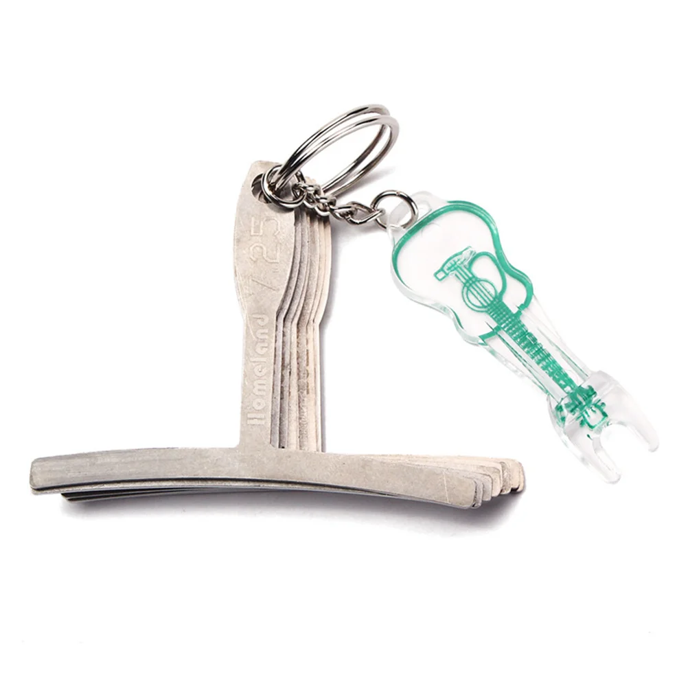 

9Pcs Fretboard Radius Gauge Set Stainless Steel 725 95 10 12 14 15 16 17 20 Inch for Guitar Bass Bridge Adjustment Professional