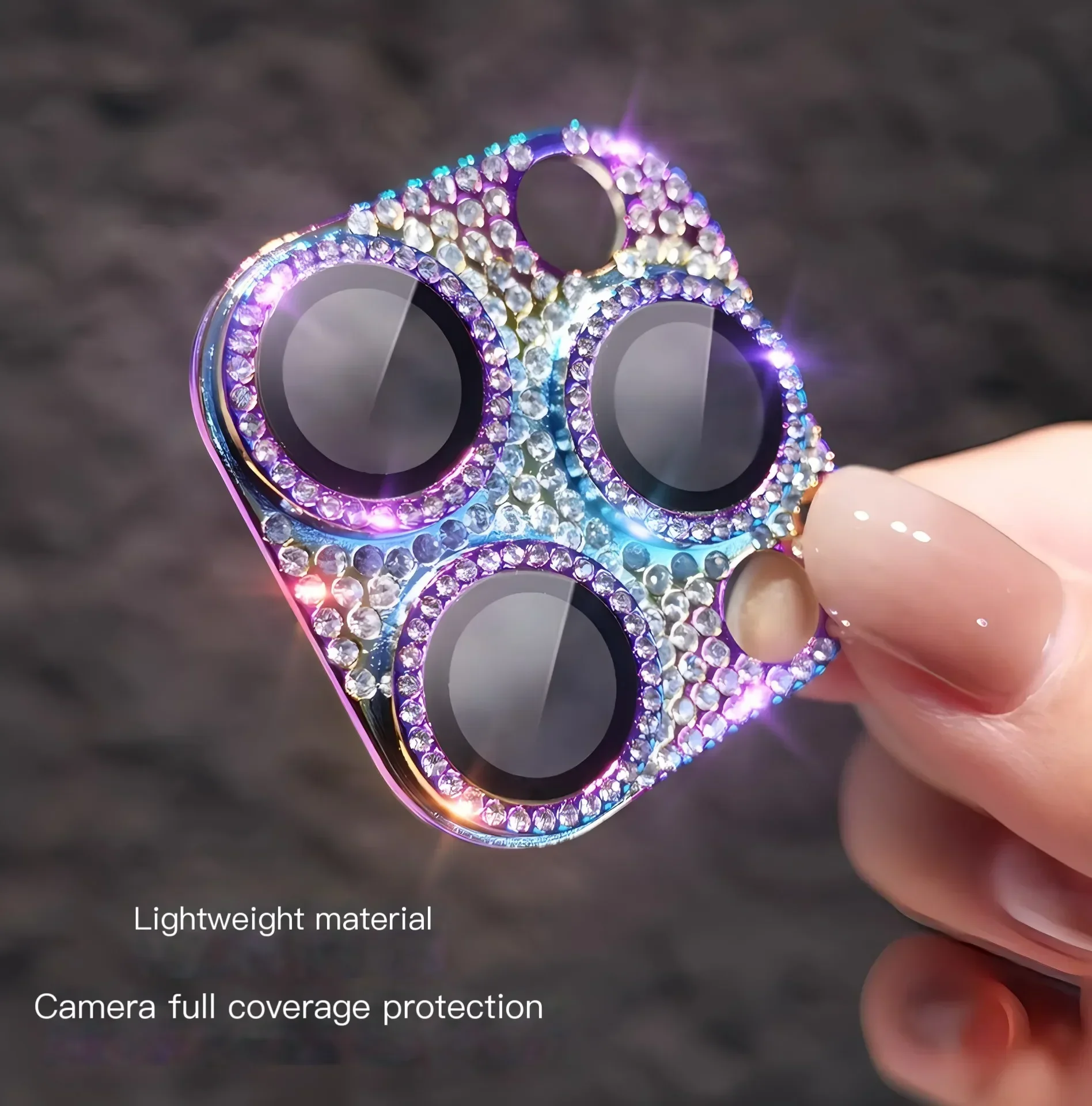 واقي عدسة الكاميرا اللامع الماسي لهاتف آيفون 15 14 13 16Pro Max Plus 12 Mini14Pro 15Pro عدسة زجاجية #6