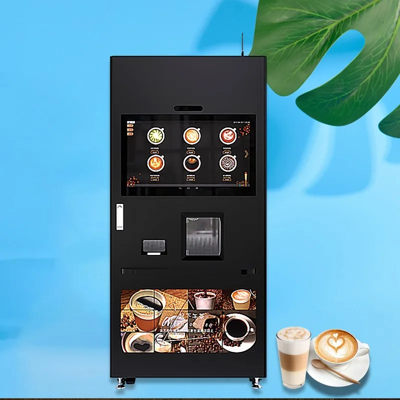 New Full-Automatic Fully Automatic Fresh Ground 16 Hot/Iced Drinks Coffee Vending Machine with CE