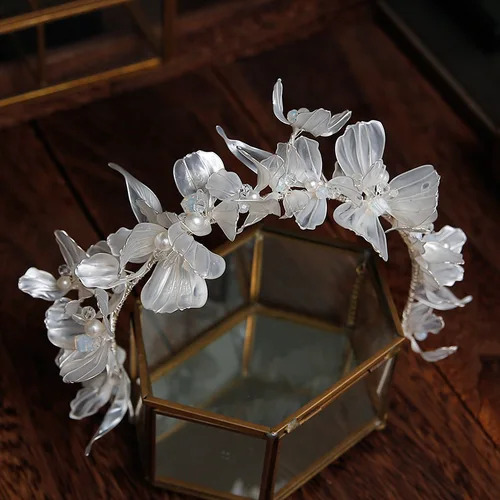 Imagen 1 del producto Tocado de novia, diseño Original, diadema con cuentas de cristal, accesorios para el cabello de boda