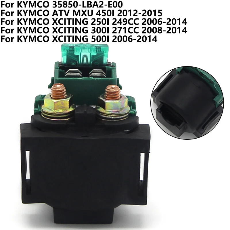 Motos Starter Relay Solenoid For KYMCO ATV MXU 450I XCITING 250I 249CC 300I 271CC 500I 35850-LBA2-E00  Motorcycle Accessories