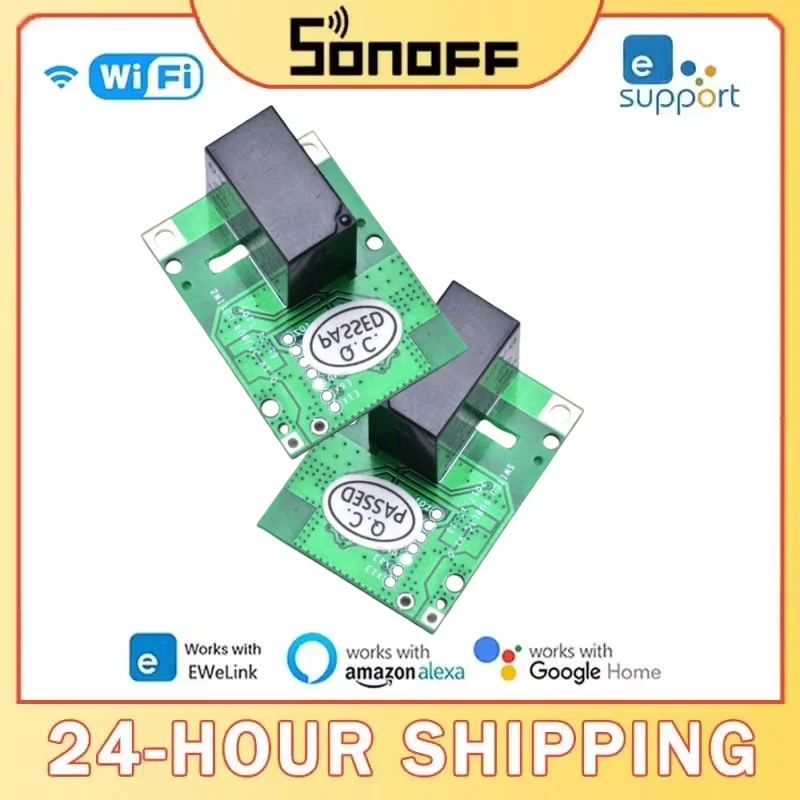 New SONOFF RE5V1C Wifi DIY Switch 5V DC Relay Module Smart Wireless Switches Inching/Self-locking APP/Voice Remote ON/OFF