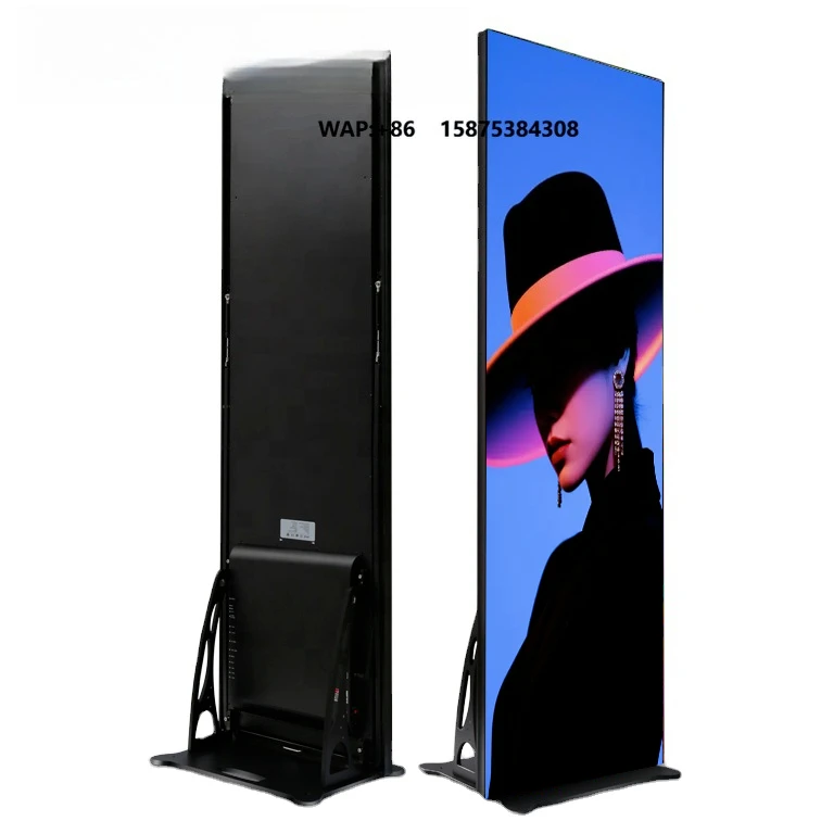 High Quality Video Advertising Led Display Screen Poster Stand Wifi 4g Control P2.5 LED Display Digital Poster Screen
