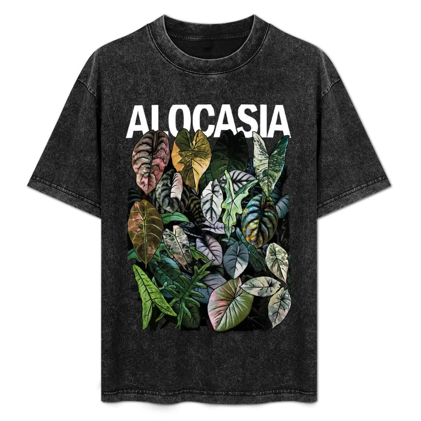 ALOCASIA JUNGLE Variegated T-Shirt graphic shirts tees oversized t shirt men