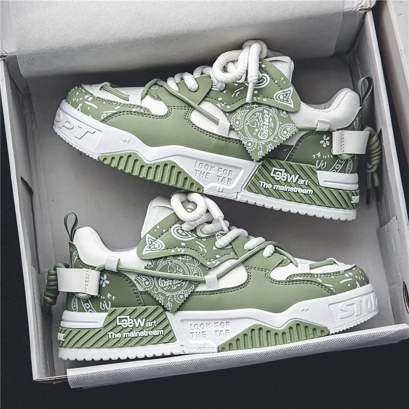 

Men's Sneakers High Quality Outdoor Casual Shoes Lace-up Mens Vulcanized Shoes Breathable Wear-resistant Tennis Shoes Zapatillas