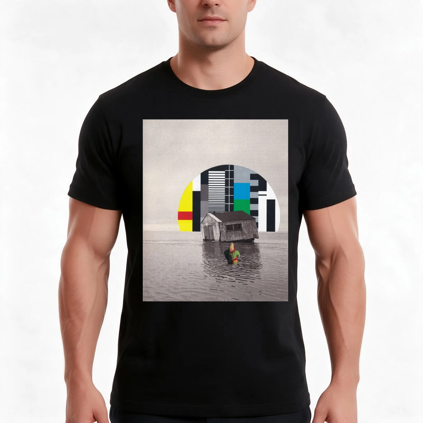 No Signal T-Shirt, Summer Casual Cotton Tee, Oversized Streetwear Tops, Vintage Graphic Print, Loose Fit Short Sleeve