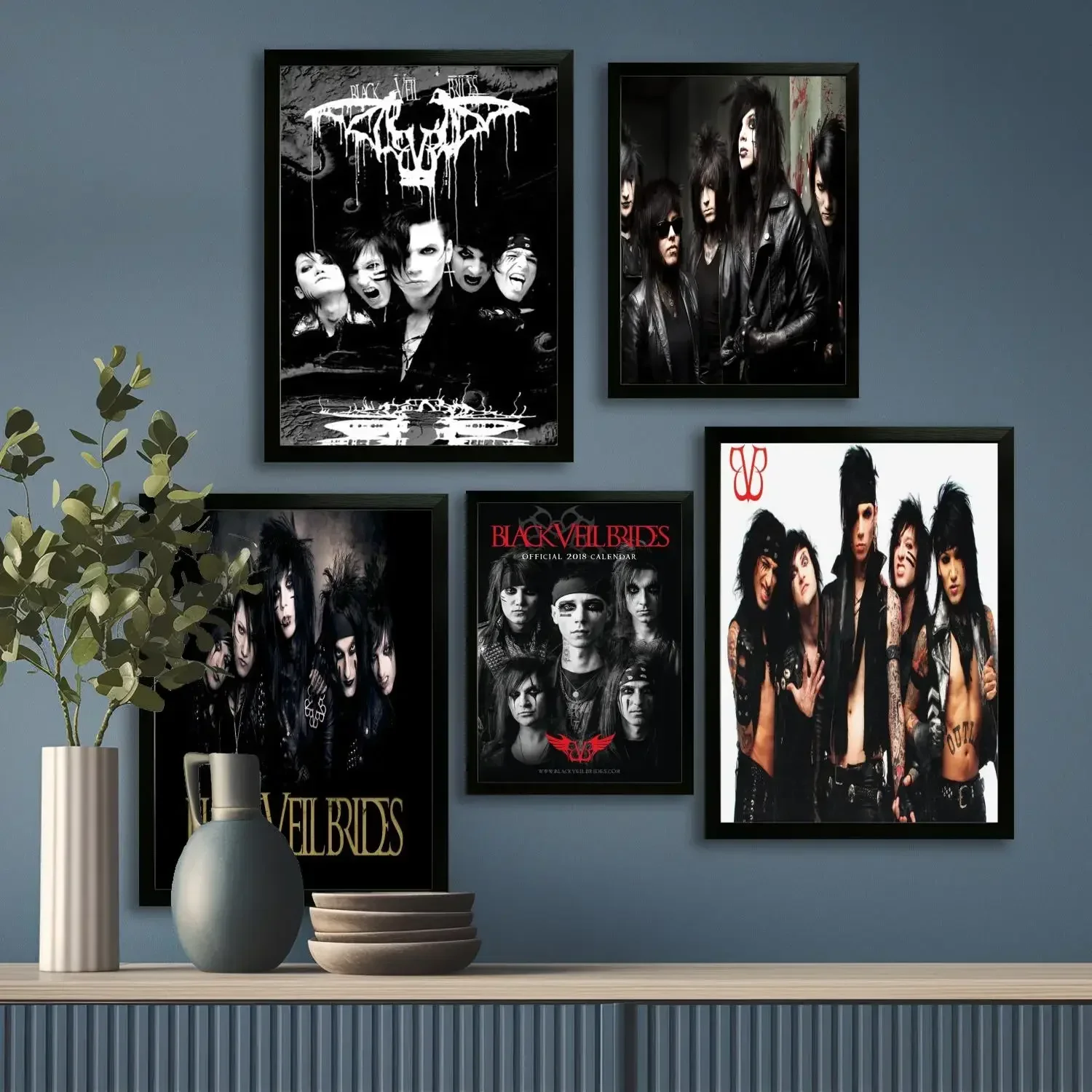 black veil brides Canvas Art Poster, Wall Art Picture Print, Modern Family Bedroom Decor Posters,Decorative painting