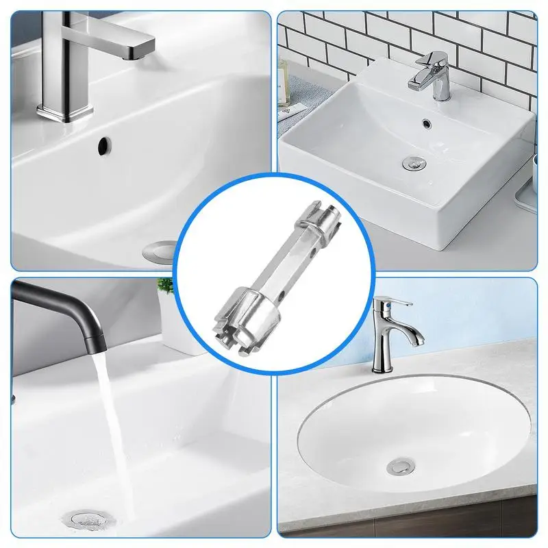 Tub Drain Remover Wrench High-Temperature Resistant Drain Wrench Ergonomic Plumbing Equipment Bathtub Drains Accessories