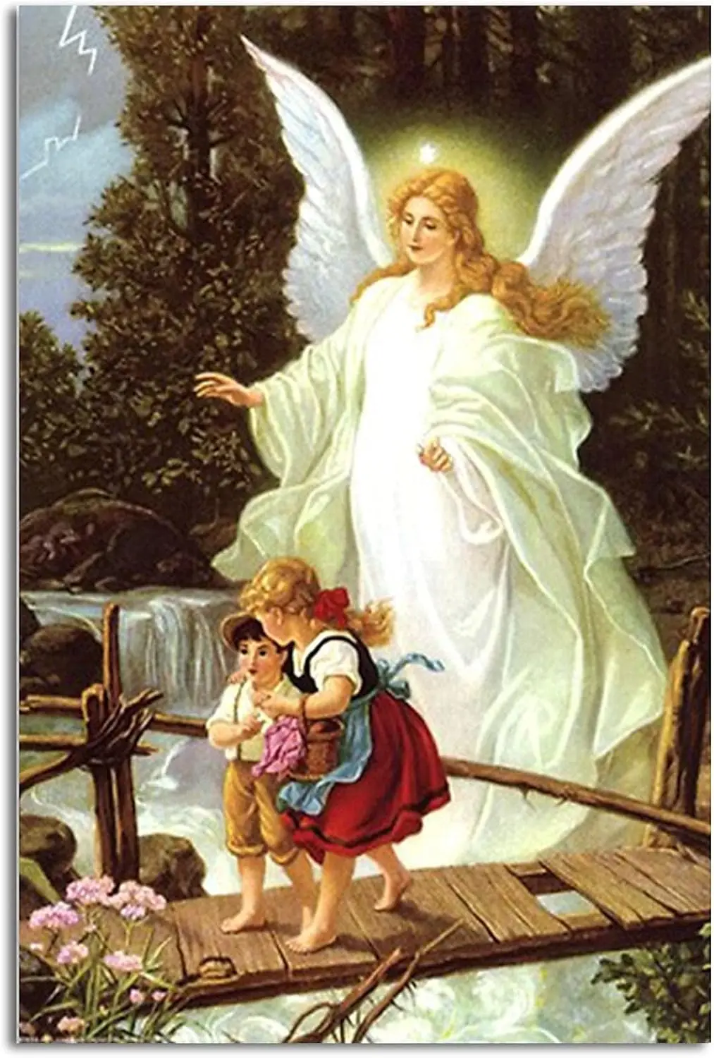 Tin Signs - Guardian Angel Angel Guardian Angel Spiritual Gift Religious Vintage Metal Tin Signs Decorative Home Decor Sign sign