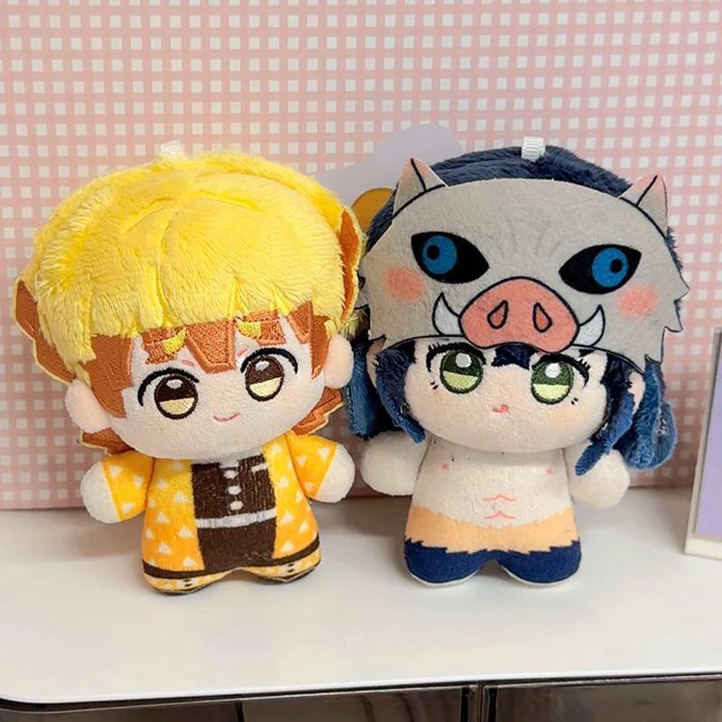 10cm Anime Demon Slayer Tomioka Giyu Kamado Tanjirou Kamado Nezuko Agatsuma Zenitsu Shinazugawa Genya Plush Toy Doll Gift