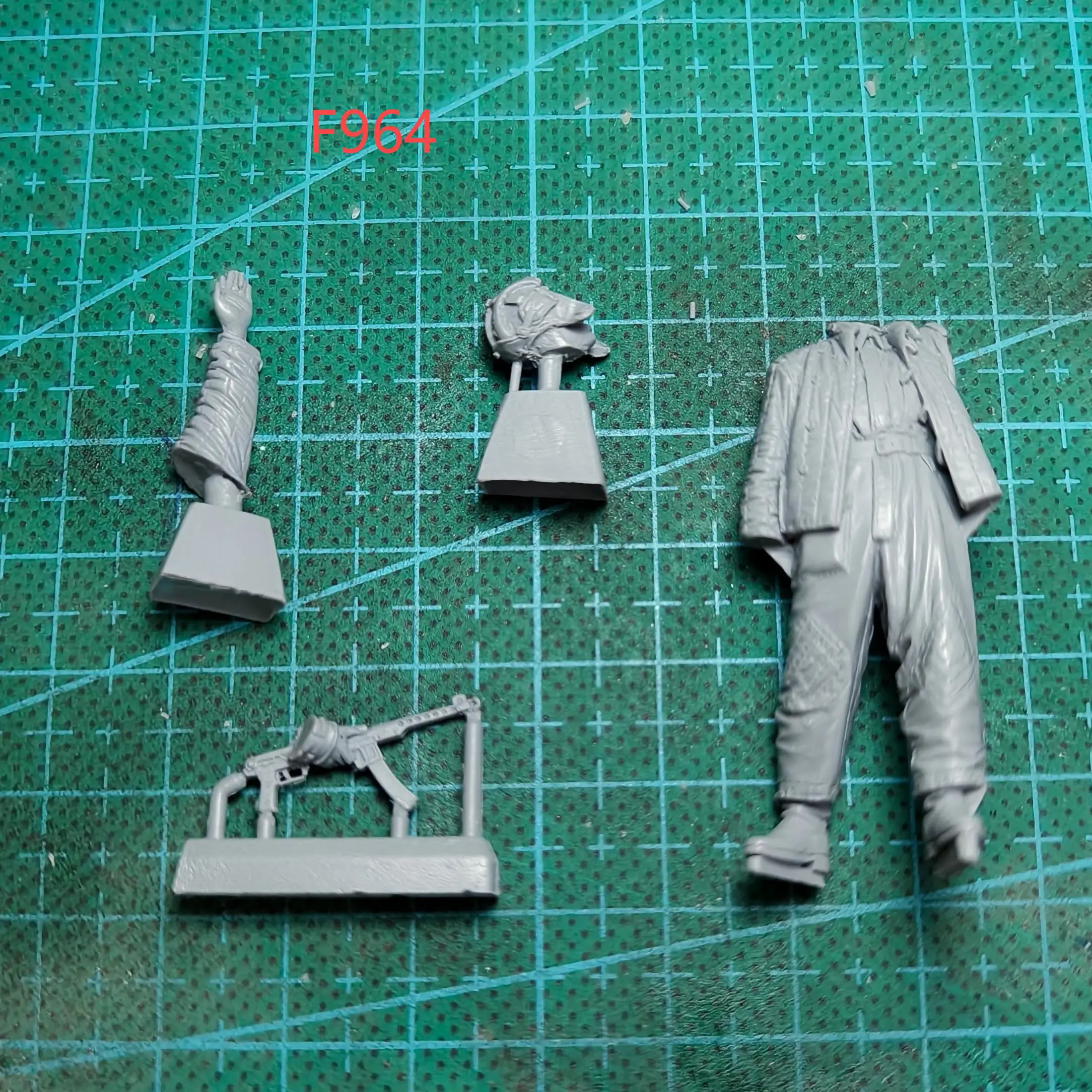 Figura modelo de resina 1/35 GK, kit desmontado e sem pintura