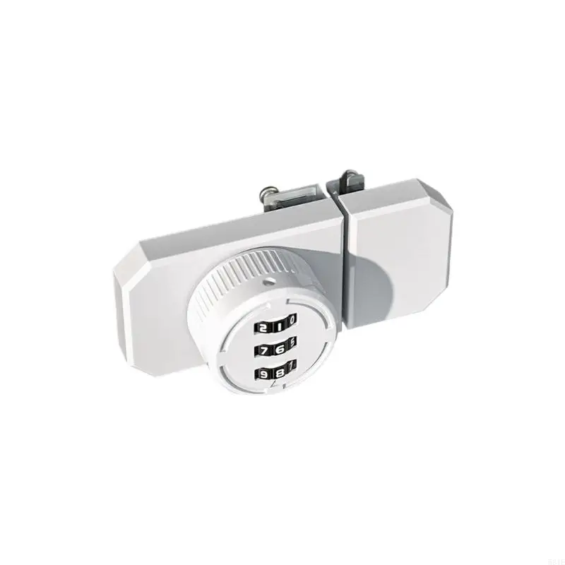 581E Lockable Hasp Lock Keyless Combination Lock Office File Glass Cabinet Lock with Password Code Easy to Installation
