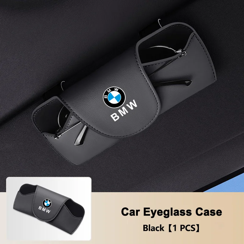 

Leather Car Sun Visor EyeGlasses Case glasses Bracket Clip For BMW 1 2 3 4 5 7 Series X1 X3 X4 X5 X6 X7 F10 F20 F30 G20 G30 F15