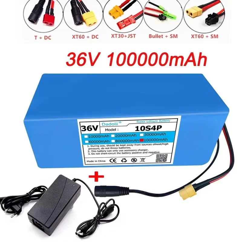 10S4P 36V 100000 mAh Elektroroller Lithiumbatterie 18650 Akku 36 V 100 Ah Elektroroller Elektroroller Akku 36 V