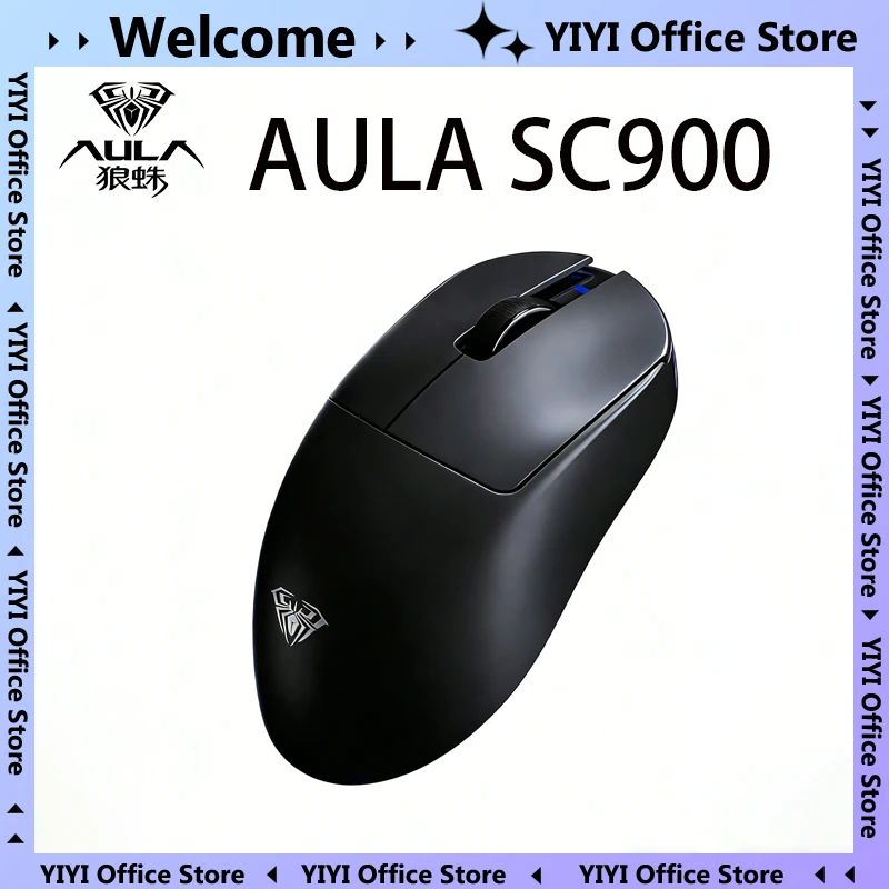 

Беспроводная игровая мышь AULA SC900 с тремя режимами подключения, сменной батареей, легкая, с низкой задержкой, для ПК и киберспорта, идеальный подарок для геймера