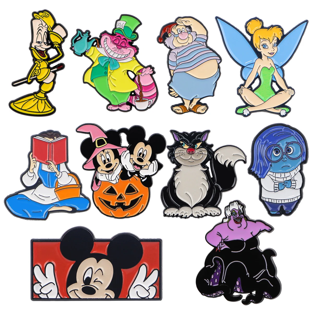 Classic Cartoon Characters Enamel Pin Brooches For Women Lapel Pins Badge on Backpack Costume Accessories Fashion Jewelry Gifts