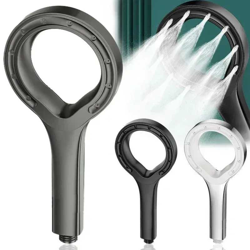  Bathroom Shower Head Pressurized Hand-held Shower Head Large Panel Pressurized Shower Accessories Bathing Tool 