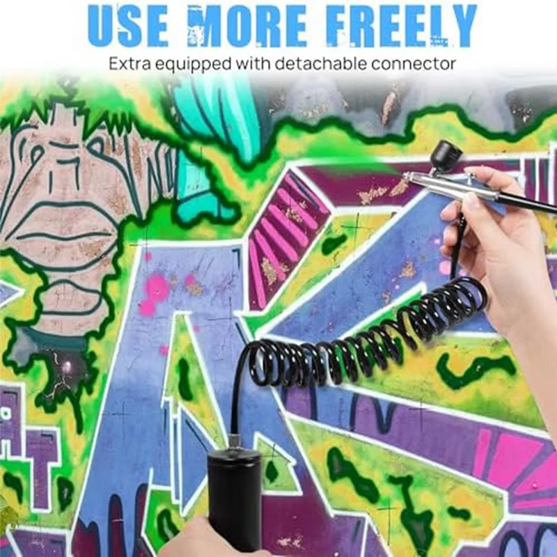 COFA-Airbrush Kit With Air Compressor&Gloves-27PSI High Pressure Airbrushwith Hose Wireless Airbrush For Model Painting