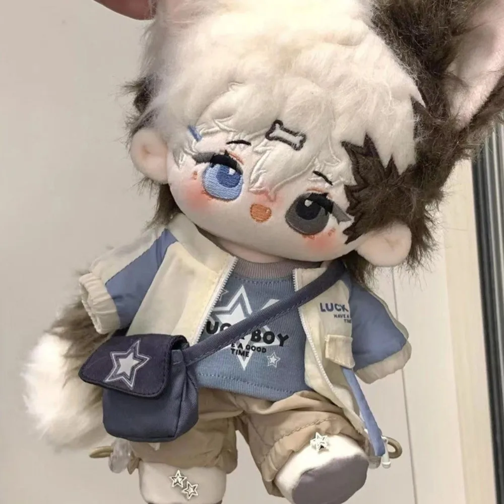 

College Uniform 20cm Cotton Doll Clothes Coat Jackets Idol Doll Clothes Dress Up Hat Plush Doll Clothes 20cm Cotton Doll