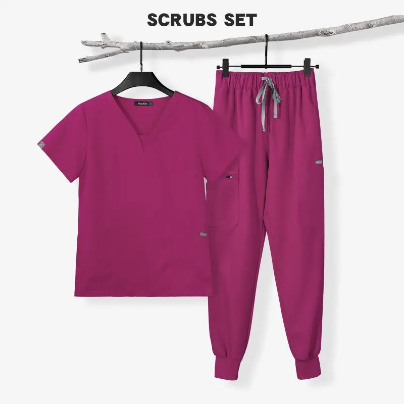 Apotheke Krankens ch wester Uniform Krankenhaus Arzt Arbeits kleidung mehrfarbige Unisex kurz ärmel ige orale Zahn chirurgie Uniformen medizinische Peelings Sets