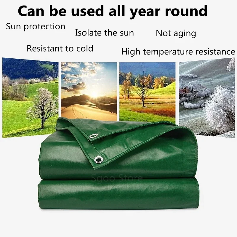 Thick 0.4mm PE Tarpaulin Rainproof Cloth Outdoor Boat Car Truck Canopys Waterproof Garden Plant Shed Pet Cove Cloth Canvas