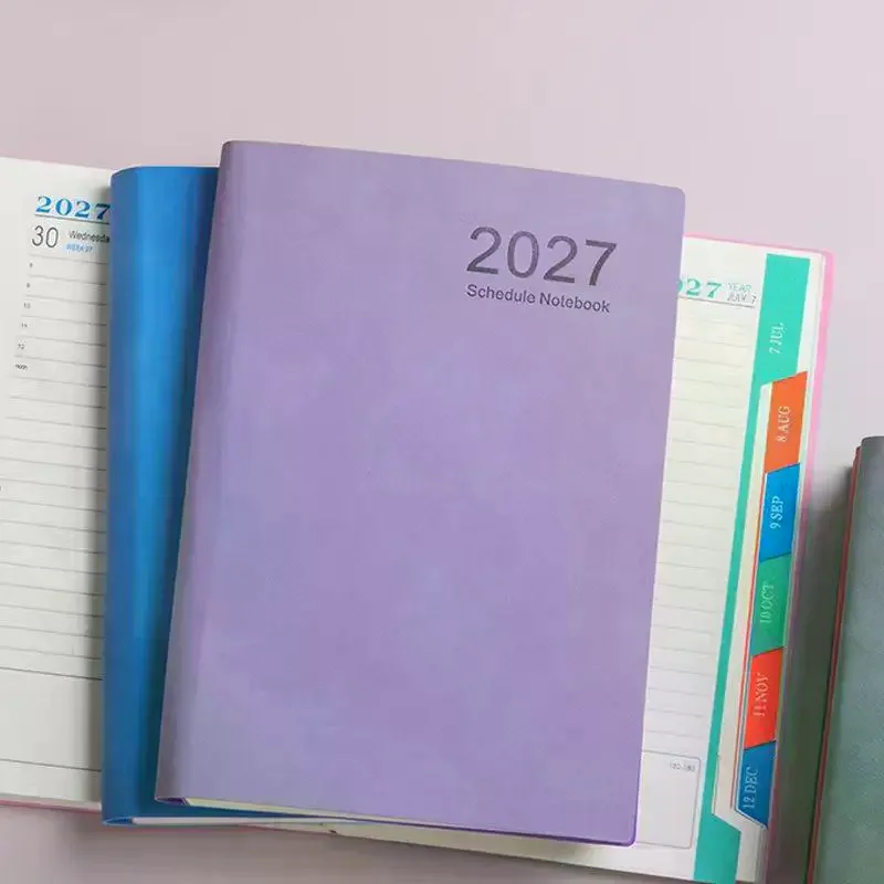 High Quality 2027 Planner Efficiency Agenda Book With Monthly & Weekly Plan Pages Schedule Notebook School Office