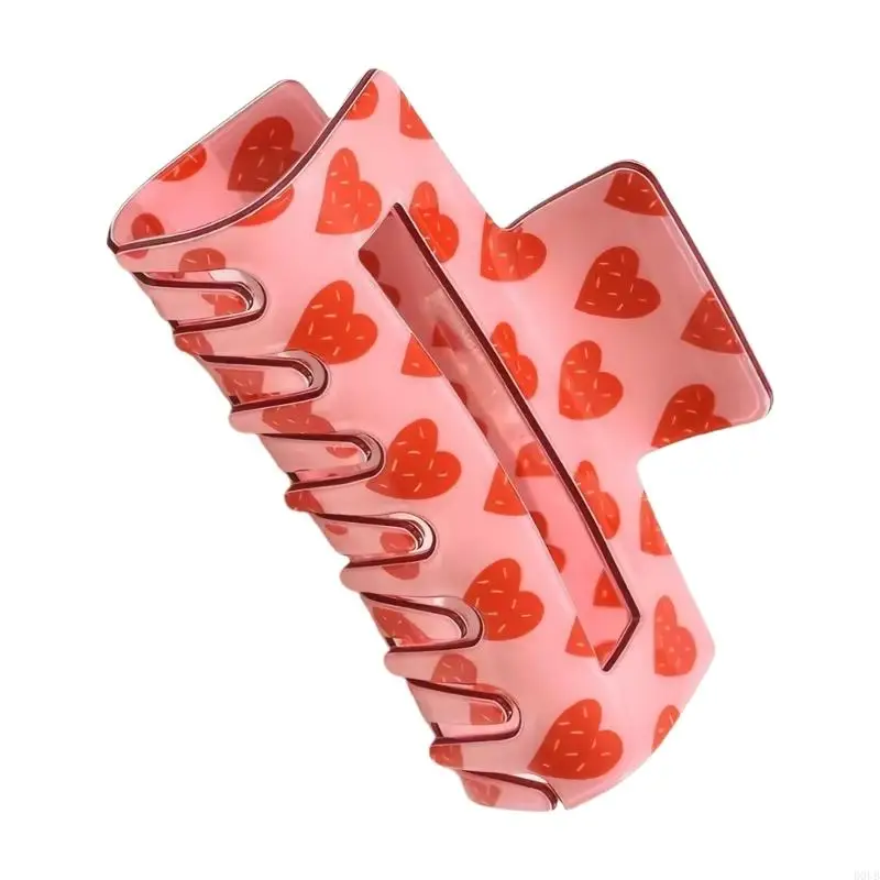 Unique Valentine's Day Large Hair Claw Clip Ponytail Claw Hair Holder Barrettes Hair Adornment Hair Ornaments