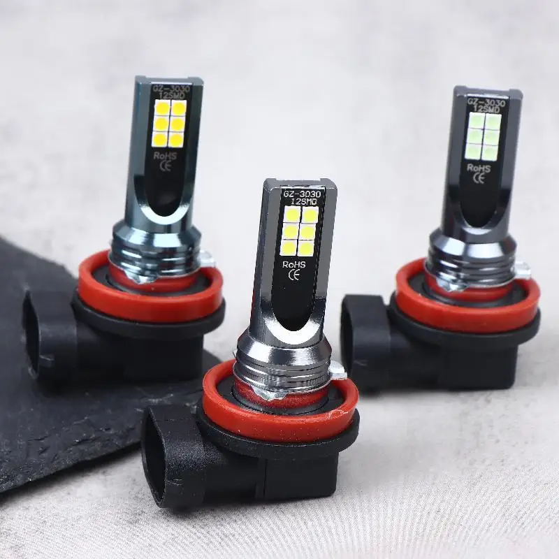 1Pcs H11 H8 H7 H4 LED Car Fog Light Bulbs DRL Motorcycle Headlight Lamp Auto Driving Headlamp 6500K-7500K 12-24V 24W