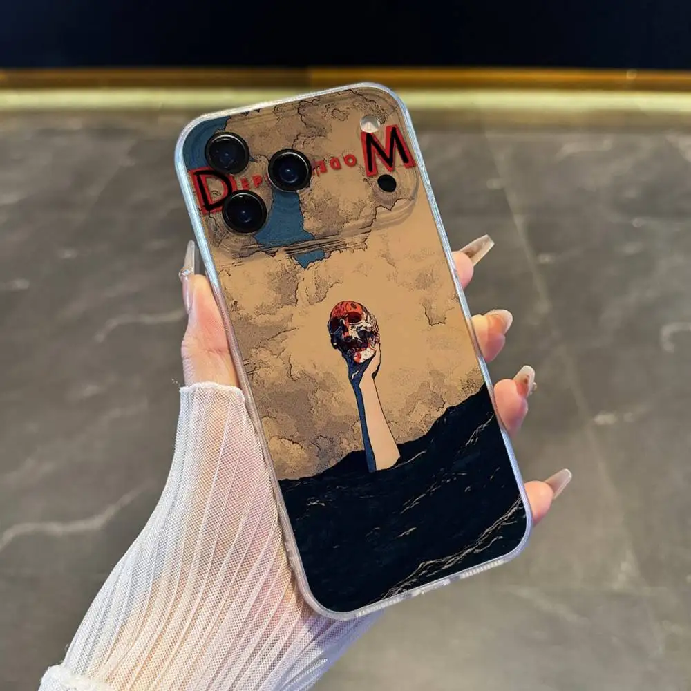 Чехол для телефона D-DepecheS Mode для iPhone 17,16,15,14,13,12,11 Pro,Max,Plus,X,XS,XR,SE4,E Mini, прозрачный мягкий чехол