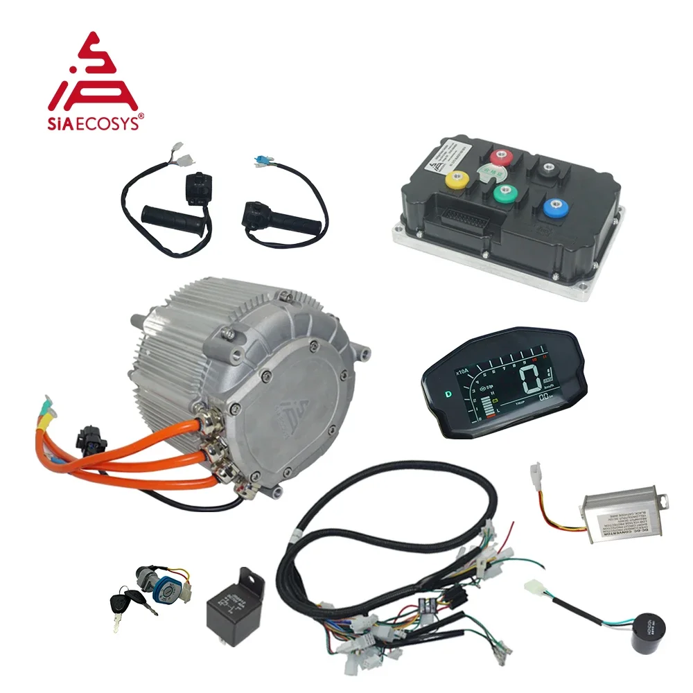 

Powerful Motor Kit SIA155-64 29kW Peak PMSM Hairpin Motor with ND96850B ND961200B Encoder Controller For High Power E-Motorcycle