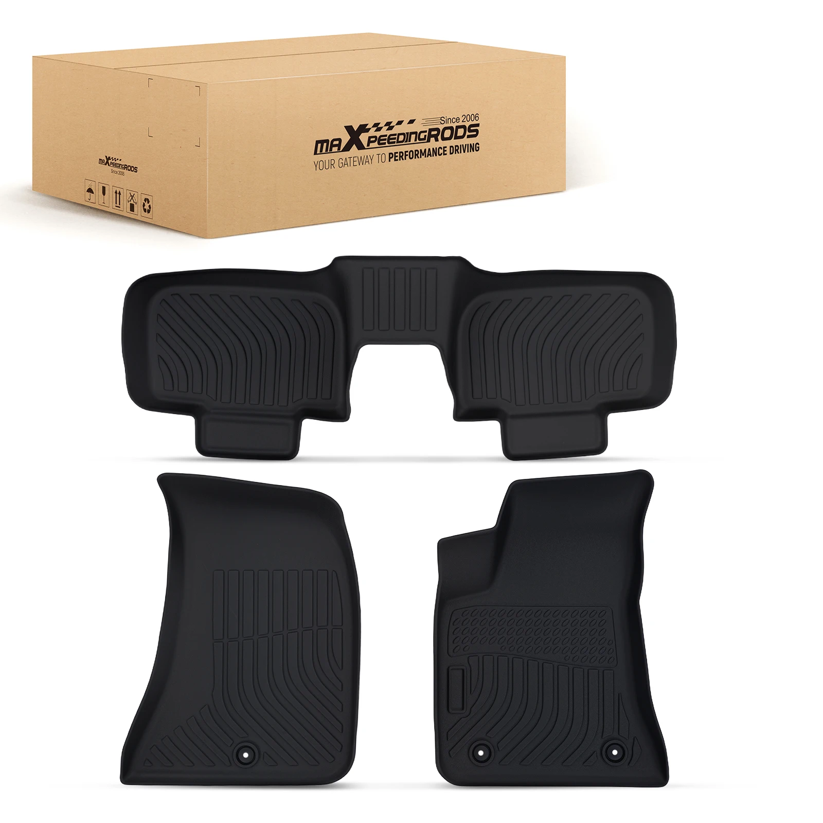 

Black TPE Floor Mats for Dodge Charger Chrysler 300 300C 2011-2023 Floor Liners