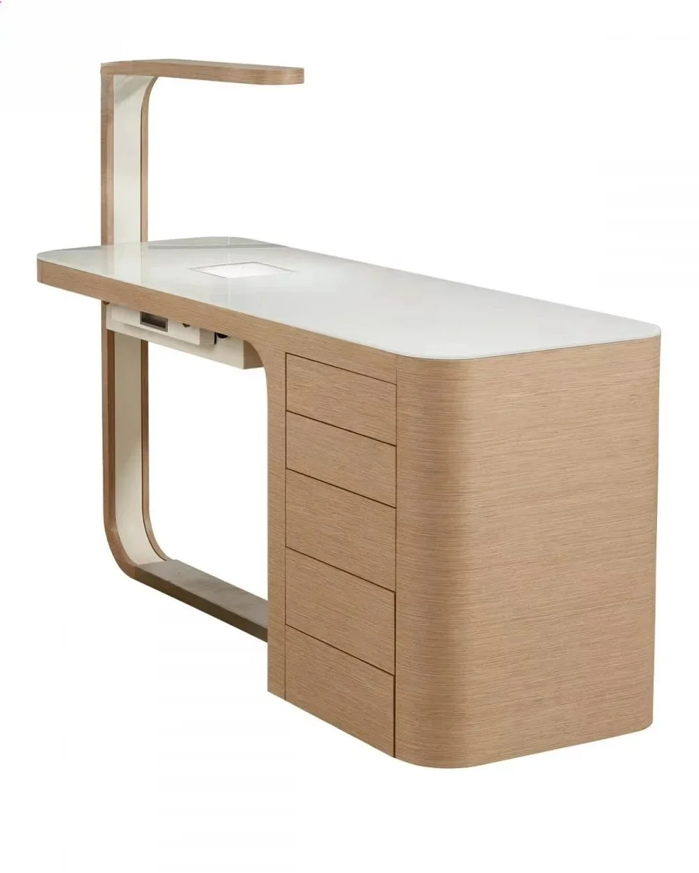 Nail Spa Modern Luxury Marble Custom  Manicure Table Nail Table Manicure Store Design Nail Shop Design With Dust Collector