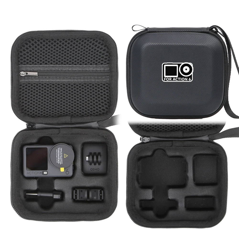 

Travel Case for DJI Osmo ACTION 6,Storage Bag Camera Carrying Case Waterproof PU Hard Protective Cover Box Organizer Accessories