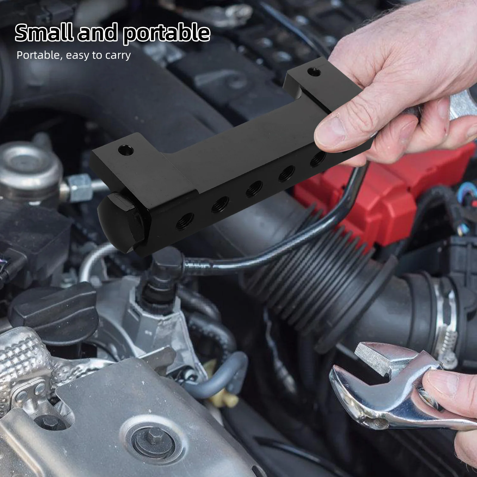 

Aluminum Fuel Rail Kit Universal Modification Kit for Improved Fuel Flow and Pressure Enhanced Engine Performance