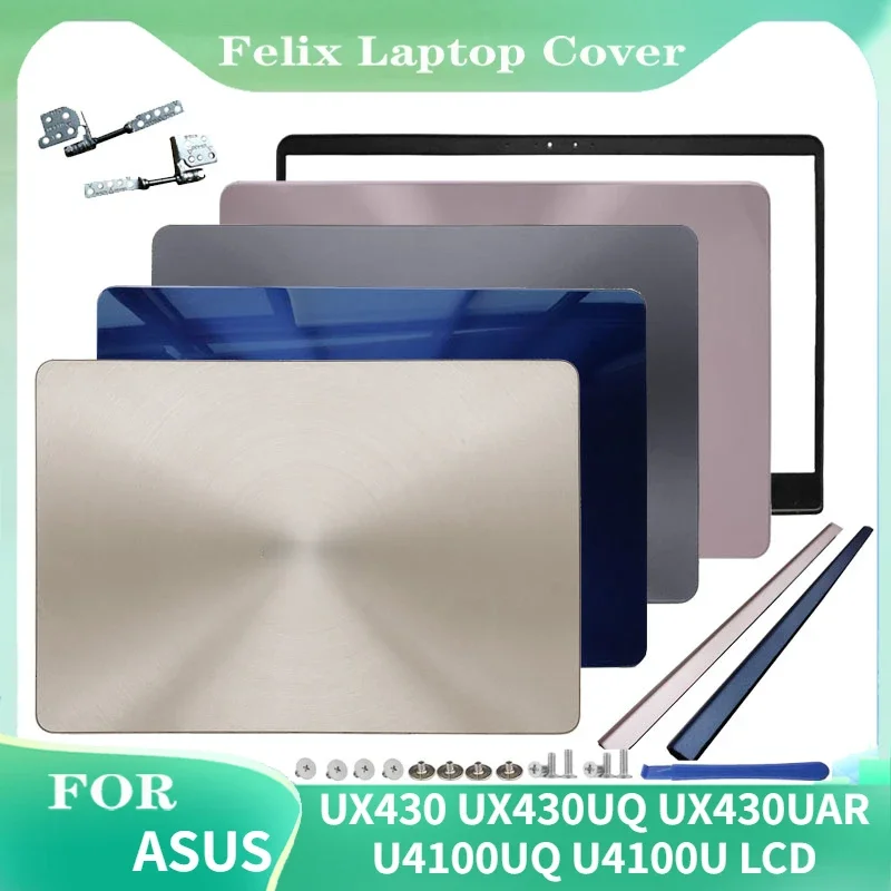 

New Laptop Case For ASUS UX430 UX430UQ UX430UAR U4100UQ U4100U LCD Back Cover Front Bezel Hinges Cover Notebook Case 14 inch