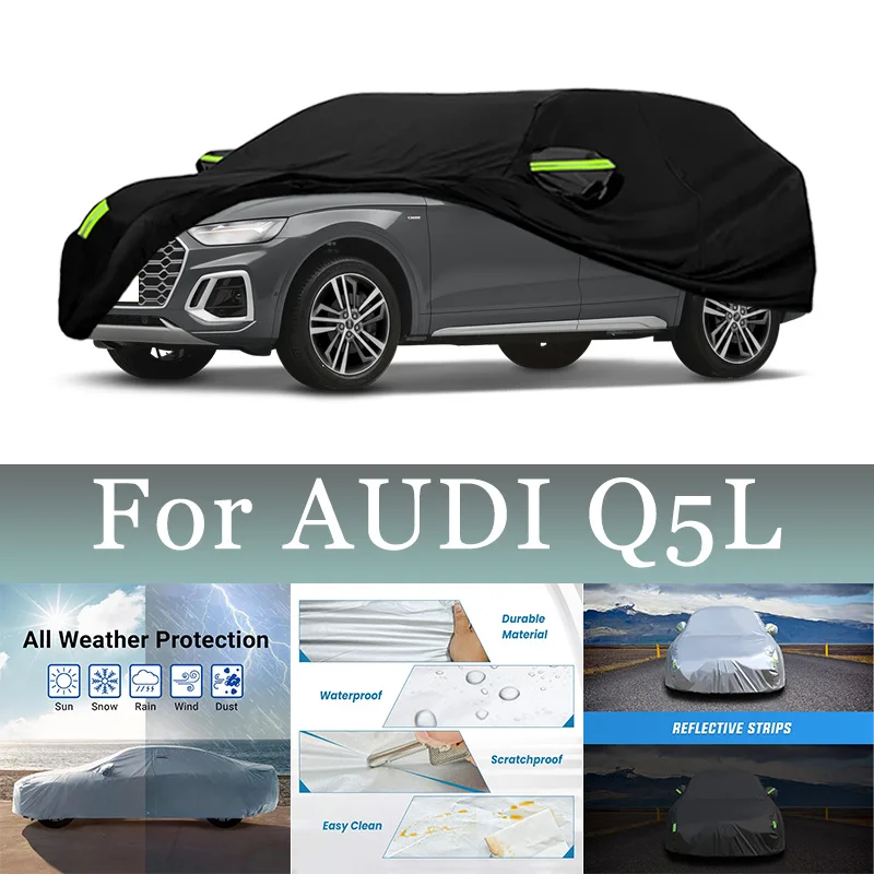 

For AUDI Q5L Car Cover Waterproof Dustproof Car Cover UV Protective Car Cover Exterior Snow Protection Covers Car Accessories