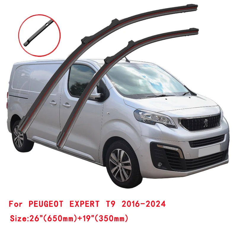 PEUGEOT EXPERT T2 T9 2007-2024 자동차 앞 유리 와이퍼 블레이드 앞 유리 브러쉬 와셔 액세서리 창 청소 부품