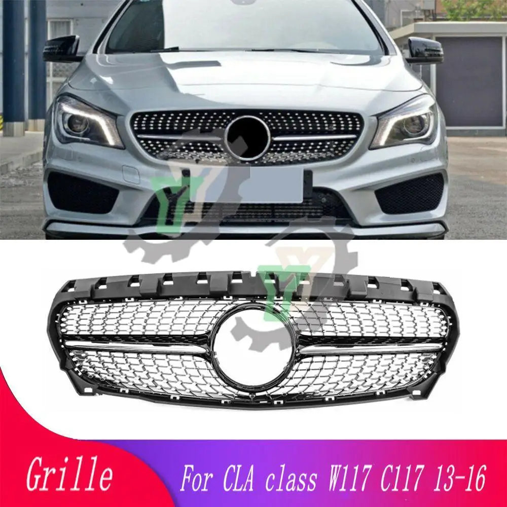 

C117 Grille Front Bumper Upper Grilles Racing Grill For Mercedes-Benz W117 CLA180 CLA200 CLA250 CLA260 CLA45 2013 2014 2015 2016