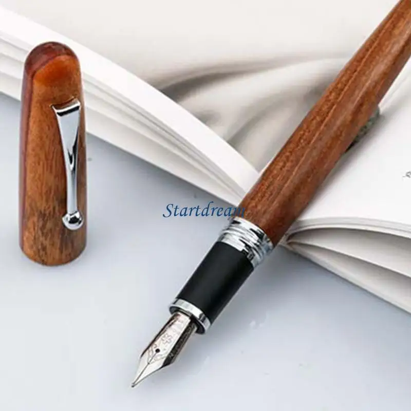 

Фонтанская ручка роскошная деревянная древесина тонкий конвертер переправы на заправку для журнала, каллиграфия, рисование K92C