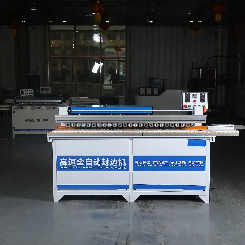 Fully Automatic Wood Edge Banding Machine Special Shaped Contour Trimmer And Hot Melt Glue Sealer