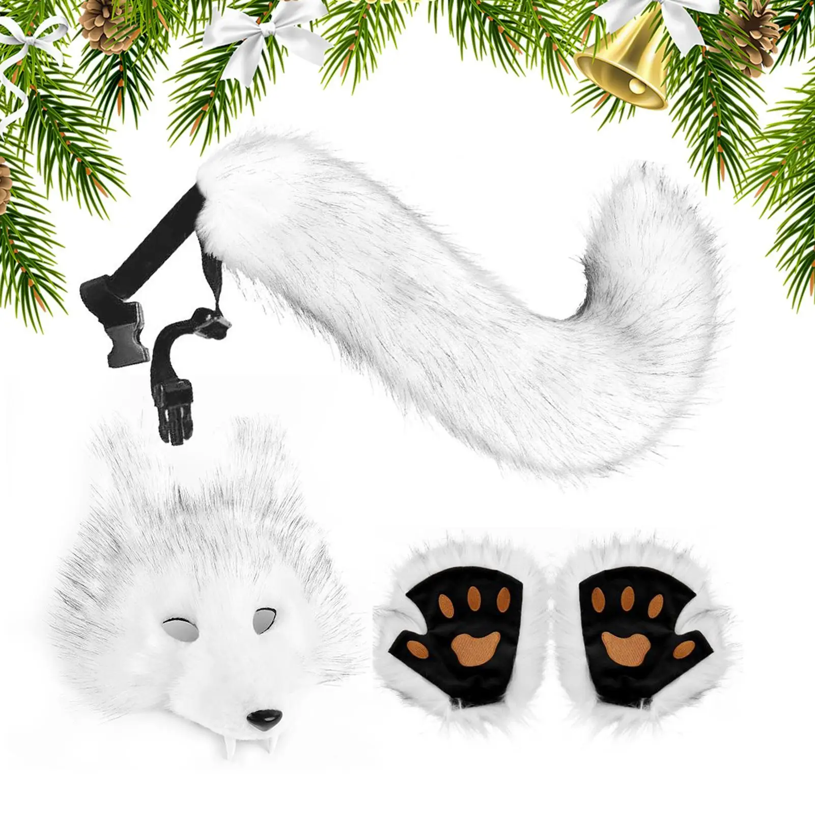 

Комплект костюма волка на Хэллоуин, комплект одевания волка, женское платье, модный наряд с животными для ролевых игр, сценического выступления, маскарада