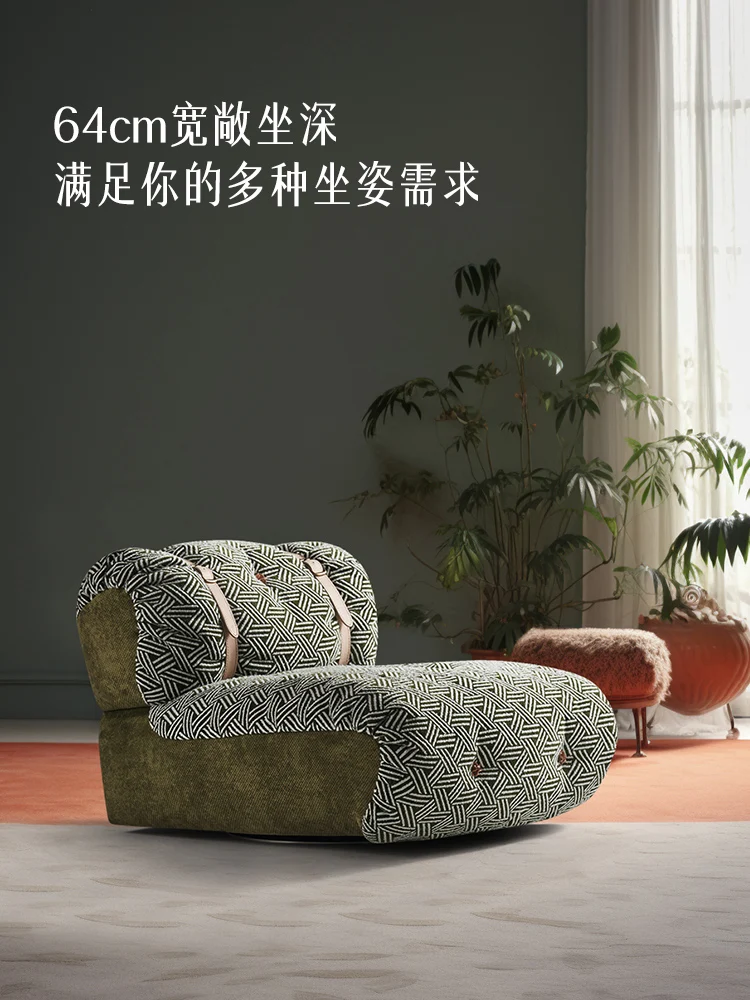 Vintage New Product Luggage Single Person Sofa, Living Room, Balcony, Luxury Sense, Rotable Sofa Chair