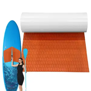 Surfboard Traction Pad Flooring Mat Traction Pad Trimmable Sheet EVA Foam Boat Deck Mat Surfboard Pad Self-Adhesive Decking Pad