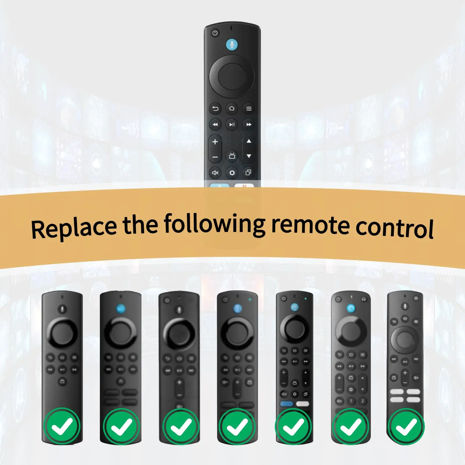 Pilot głosowy do Amazon Smart TV Cube (1., 2. i 3. generacji), Amazon Smart TV Stick, telewizorów Amazon/Insignia/Pioneer/Toshiba Smart TV — zdjęcie produktu 3
